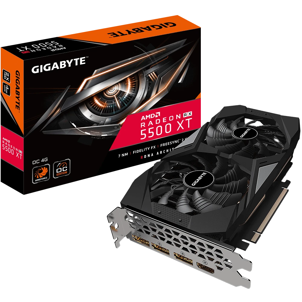 Gigabyte Radeon RX 5500 XT OC 4G  (Rev. 2.0)